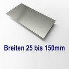 Versandmetall Tôle aluminium 25 - 150mm largeur - longueur 2500 mm