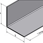 Versandmetall Edelstahlwinkel Groß  90° Länge 1250 mm