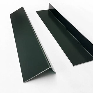 Versandmetall Set van 2 aluminium beugels antraciet ongelijk 90° 1 stuk 155mmx125mmx1.0mm 857mm lang 1 stuk 165mmx15mmx1.0mm 969mm lang