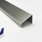 Versandmetall Profil en U inégal en acier inoxydable 1,5 mm axcxb 35x40x12mm L= 1100mm, grain de broyage extérieur 320