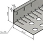 Versandmetall Grande bande de protection contre les graviers - aluminium anthracite (similaire à RAL 7016) - perforée - pliée à 90°