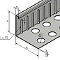Versandmetall Petite bande de protection contre les graviers - aluminium anthracite (similaire à RAL 7016) - perforée - pliée à 90°