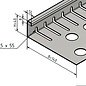 Versandmetall Bande pare-gravier petite - aluminium anthracite (similaire à RAL 7016) ou anodisé. (E6/EV1) Hauteur 40 à 75 mm – Perforé – Coudé à 90°