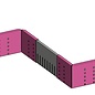 Versandmetall CONNECTOR grindstopstrip groot aluminium antraciet (vergelijkbaar met RAL 7016) of geanodiseerd. (E6/EV1) Hoogte 80 tot 120 mm