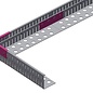 Versandmetall CONNECTOR grindstrook groot aluminium antraciet (vergelijkbaar met RAL 7016) hoogte 80-120mm