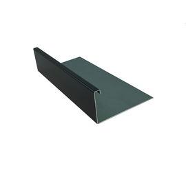 Versandmetall Kiesfangleiste klein ungelocht Aluminium anthrazit ( ähnlich RAL 7016 ) oder elox. (E6/EV1) Höhe 40 bis 140mm