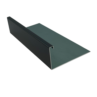 Versandmetall Grindrandstrip klein – aluminium antraciet (vergelijkbaar met RAL 7016) of geanodiseerd. (E6/EV1) – ongeperforeerd – 90° gebogen