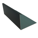 Versandmetall Grindrandstrip groot ongeperforeerd aluminium antraciet (vergelijkbaar met RAL 7016) of geanodiseerd. (E6/EV1) Hoogte 80 tot 120 mm