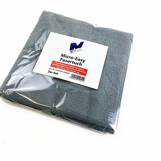 HOTREGA® GmbH Lot de 3 chiffons en fibres Micro-Easy, gris, 40x40cm