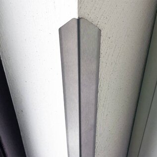 Versandmetall Pack économique (250, 500, 1000 pièces) Cornière de protection d'angle moderne avec pointe, pliée en 3, 25x25x1mm longueur 1000mm en acier inoxydable, finition miroir de surface (2R-IIID).