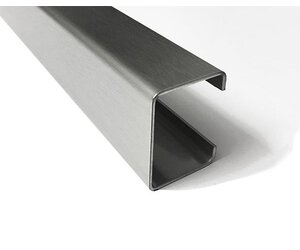 1 Edelstahl Eckschutzwinkel Modern 50x50mm 1,5x1.500mm,Aussen