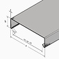 Versandmetall 2,5 m wanddeksel Zolderkap van aluminium antraciet (vergelijkbaar met RAL 7016) van metalen materiaaldikte 1,0 mm