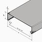 Versandmetall Mauerabdeckung Attikaabdeckung aus Aluminium anthrazit ( ähnl. RAL 7016 ) von Versandmetall Materialstärke 1,0 mm