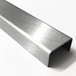 Versandmetall  Speciaal 8 stuks U-profiel gemaakt van 1,5mm RVS, oppervlaktekorrel 320 axcxb 30x29x30mm, (binnenmaat 26mm) lengte: 1800mm