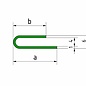 Versandmetall Profil de serrage écart 4mm acier inoxydable a / b 15 / 20mm t = 1.0mm longueur 1500mm, surface brossé en grain 320  - Copy