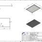 Versandmetall RESTPOSTEN Edelstahl Duschwanne, Duschtasse { R3A } nach Zeichnung  Materialstärke 1,5mm, INNEN  Schliff K320, Außenmaß 600x800 mm inkl umlaufender Rand 15mm, 1  Ablaufbohrung  in der Mitte , Höhe 20mm