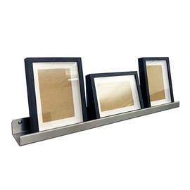 Versandmetall Speciale lengte fotolijst, fotobord, kruidenrek van roestvrij staal, ca. 80 mm diep, aan beide zijden geschuurd (korrel 320) lengte 900 mm