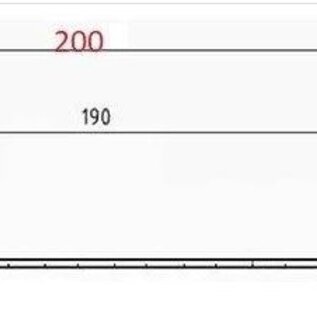 Versandmetall Speciale vlakke afvoergoot met geperforeerde bodem van aluminium, inlaatbreedte 190 mm volgens schets