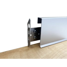 Versandmetall SLF1870-1 Plint plint, onder 6,5 mm tab naar buiten, 1,0 mm, 70 mm hoog, geanodiseerd aluminium