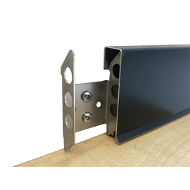 Versandmetall SLF1870-1 Plint plint, onder 6,5 mm tab naar buiten, 1,0 mm, 70 mm hoog, aluminium antraciet RAL 7016