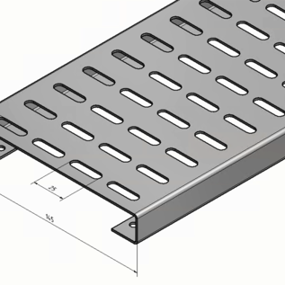 Versandmetall Bangkirai Rinne Oberteil aus 1,5mm, Edelstahl gebürstet K320 für Drainagerinnen Einlaufbreite 145mm
