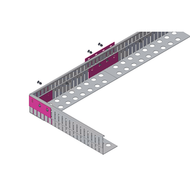 Versandmetall Jeu de CONNECTEURS bande pare-gravier réglable