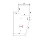 Versandmetall Speciaal RVS douchebak, douchebak { R3A } materiaaldikte 1,5mm, BINNENKANT snede K320, afmetingen volgens tekening, 16mm omtreksrand 1x afvoergat hoogte 50mm, volgens schets, goedkeuringstekening na bestelling