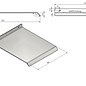 Versandmetall Wetterschutz, kleines Pultdach mit Abtropfkante aus 1,5mm starkem Aluminium einseitig anthrazit für Schalter, Wallbox, Briefkasten.