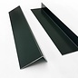 Versandmetall Speciale hoek uit 1,0 of 1,5 mm aluminium, eenvoudig gevouwen, oppervlak eenzijdig BUITEN antraciet stripcoat (vergelijkbaar met RAL 7016) 175x175mm, lengte 2000mm (2,0 mtr)