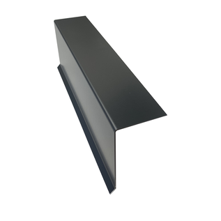 Versandmetall Tôle de grande rive, toit en appentis, aluminium anthracite, avec larmier extérieur L jusqu'à 2500 mm