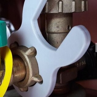 Manufaktur 3D SPIDERLOCK Gasschlüssel für Gasregler Druckminderer Wohnmobil Caravan Garten Grill (Typ Kompakt)
