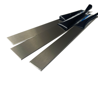Versandmetall  Bandes décoratives en acier inoxydable de 1,5 mm, surface rectifiée sur une face, grain 320