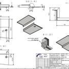 Versandmetall RVS douchebak, 2-delig { R4A }, materiaaldikte 1,5mm, BINNENZIJDE snede K320, afmeting b=680xa=707mm (inclusief 20mm rand), hoogte 20mm, 1 afvoergat