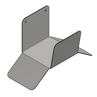 Versandmetall Schlauchhalterung aus 1,5mm Edelstahl kompakt und stabil für Gartenschlauch, Kabel für den innen und Aussenbereich