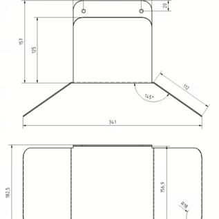 Versandmetall Schlauchhalterung aus 1,5mm Edelstahl kompakt und stabil für Gartenschlauch, Kabel für den innen und Aussenbereich