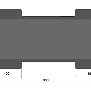 Versandmetall Winterabdeckung für Kühlschrank 390x210mm aus 1,0mm Alu anthrazit, leicht angekantet nur 200 gramm leicht passend zu Thetford Lüftungsgitter