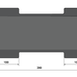 Versandmetall Winterhoes voor koelkast 390x210mm van 1,0mm antraciet aluminium, licht gekant, slechts 200 gram, eenvoudig te monteren Thetford ventilatierooster