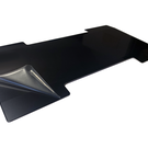 Versandmetall Winterhoes voor koelkast 390x210mm van 1,0mm antraciet aluminium, licht gekant, slechts 200 gram, eenvoudig te monteren Thetford ventilatierooster