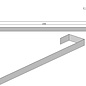 Set van 6 basispanelen, 2350/300/200 x100 mm eenzijdig geslepen K320, plaatdikte 1,5 mm, hoeken gelast volgens 2350, gebeitst (siernaad)