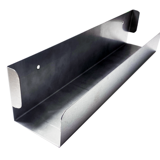 Versandmetall Étagère à épices, étagère de placard, profondeur 76 mm, en acier inoxydable de haute qualité rectifié d'un côté (grain 320)