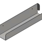 Versandmetall Étagère à épices, étagère de placard, profondeur 76 mm, en acier inoxydable de haute qualité rectifié d'un côté (grain 320)