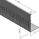 Versandmetall Kiesfangleiste Aluinium höhenverstellbar Höhe 180-220mm
