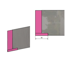 Versandmetall Connector Stabiele gazonrand met vouw aluminium antraciet 160-250mm hoog - Kopie