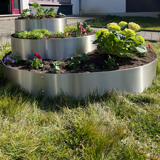 Versandmetall - 3 plantenringen van roestvrij staal, diameter 47cm, 63cm en 94cm