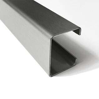 Versandmetall Sonderset 100 Meter (50x2000mm ) C Profil aus V4A Edelstahl .Blechstärke 1,5mm 20x32mm,Nutt 16mm