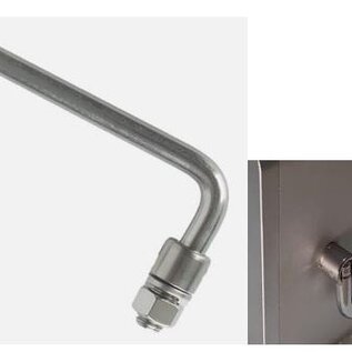 Versandmetall -Sonderset 5 Stück  Edelstahlwanne mit Deckel, { R1 } 1,5mm, Außen  Schliff K320  560x230mm Höhe 120mm, mit 2 Klappgrifffe und Bügelgriff oben