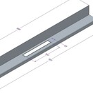 Versandmetall Receveur de douche spécial en acier inoxydable, receveur de douche {R3A} 3 parties 1,5 mm, meulage INTÉRIEUR K320 Dimensions 855x680 mm, hauteur 55 mm