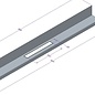 Versandmetall Sonder -Edelstahl Duschwanne, Duschtasse { R3A }3 teilig  1,5mm , INNEN Schliff K320 Maße 855x680 mm,Höhe  55 mm