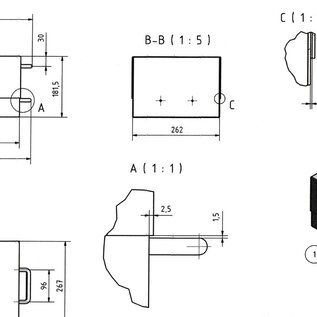 Versandmetall Speciale roestvrijstalen kuip met deksel, { R1 } 1,5 mm, buitenslijping K320 bodemdeel (kuip) 465x262mm hoogte 115mm, deksel 400x267mm hoogte 66,5mm