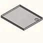 Versandmetall RESTERENDE VOORRAAD douchebak van roestvrij staal, douchebak {R3} 1,5 mm, INTERNE slijping K320, 800x800 mm, hoogte 20 mm, 1 afvoerhoek